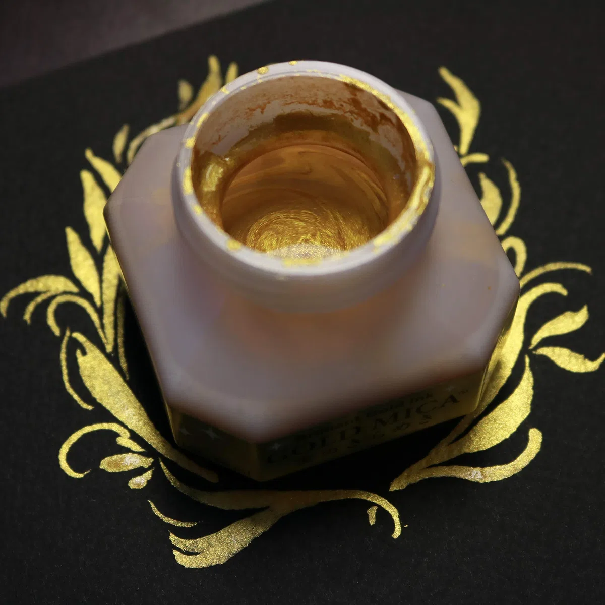 Kuretake-Inchiostro per calligrafia, 60 ml, colore: oro