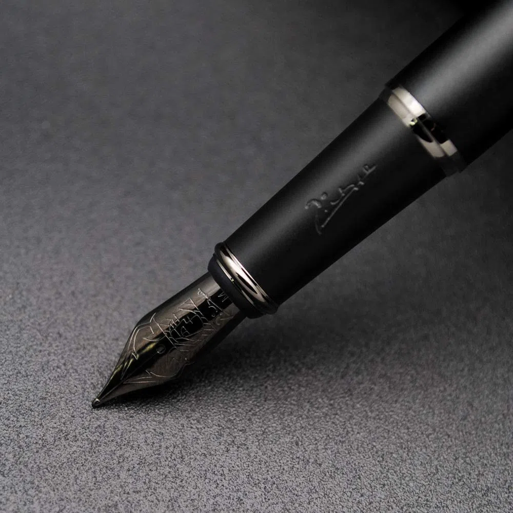 Picasso 916 “Malage” - Penna stilografica in confezione originale (grigio tramonto, pennino medio da 0,7 mm)