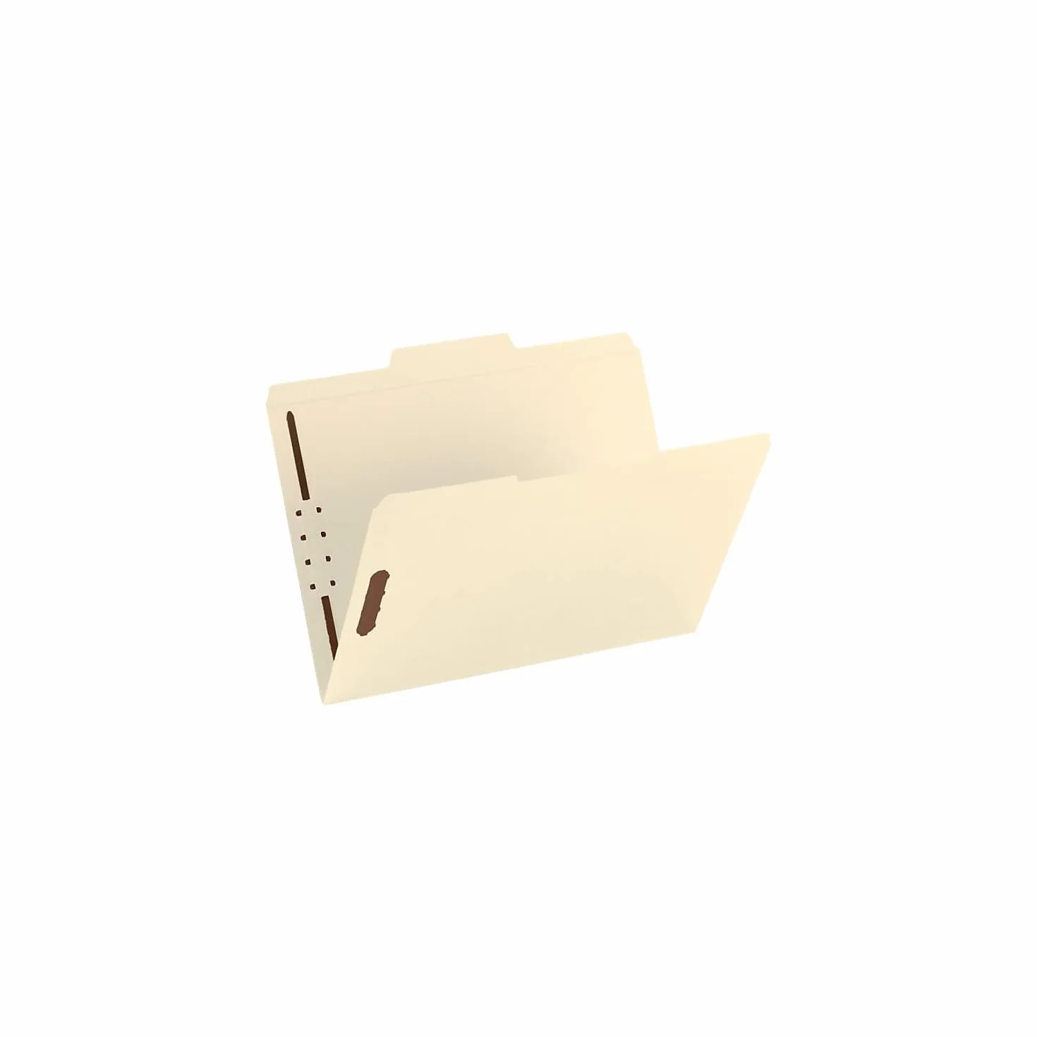 Smead Fastener Heavy-Duty file Folder, 2 Fasteners, 1/3-cut Tab, Letter size, Manila, 50 per box (14600)