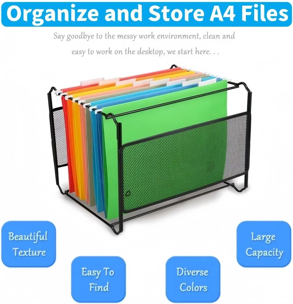 KAHEIGN 25 Pz File Di Sospensione A4, 5 Colori Cartella Pesante Parte Superiore E Inferiore Rinforzatecartelle Di File Sospese Per Schedari A4 Di Cancelleria Per Uffici Scolastici