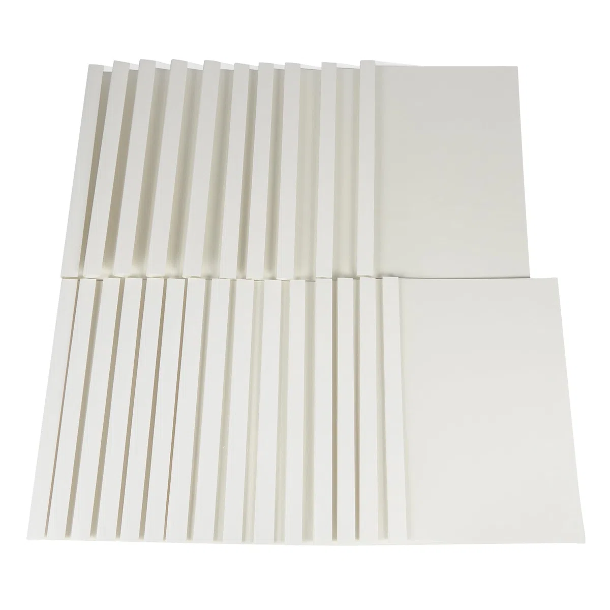 RAYSON Copertine per Rilegatrice Termica Multi Misura, 15-100 Fogli, 2/3/4/6/12 mm, A4, Bianco, Pezzi 25