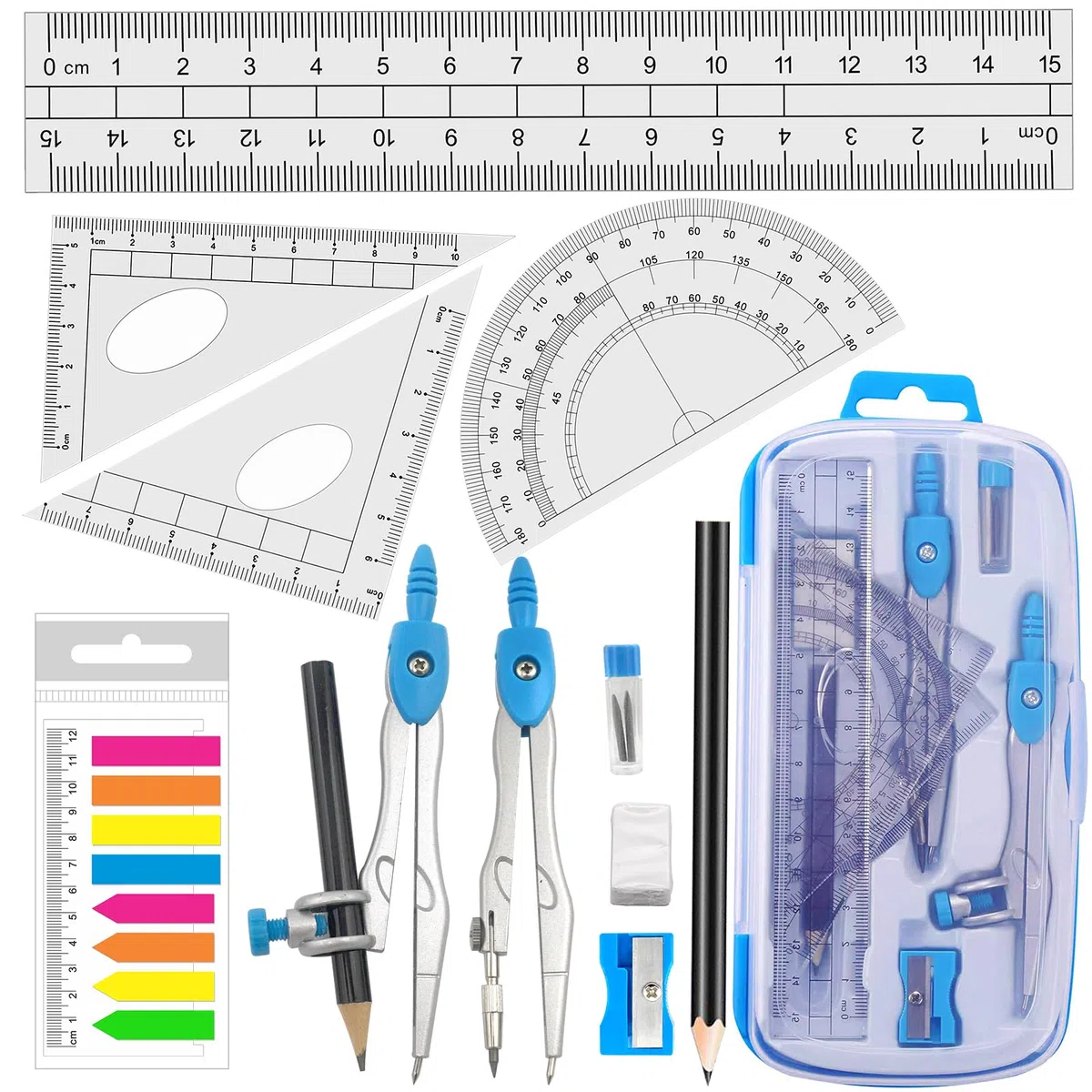 Set Compassi per tracciare geometria, Compassi e bussola di matematica Scuola