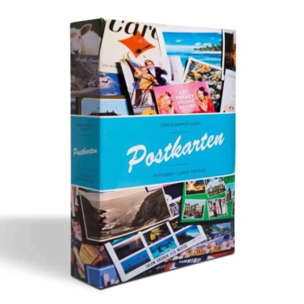 Postcard album incl. 50 pocket sheets for 4 postcards per sheet, B-design