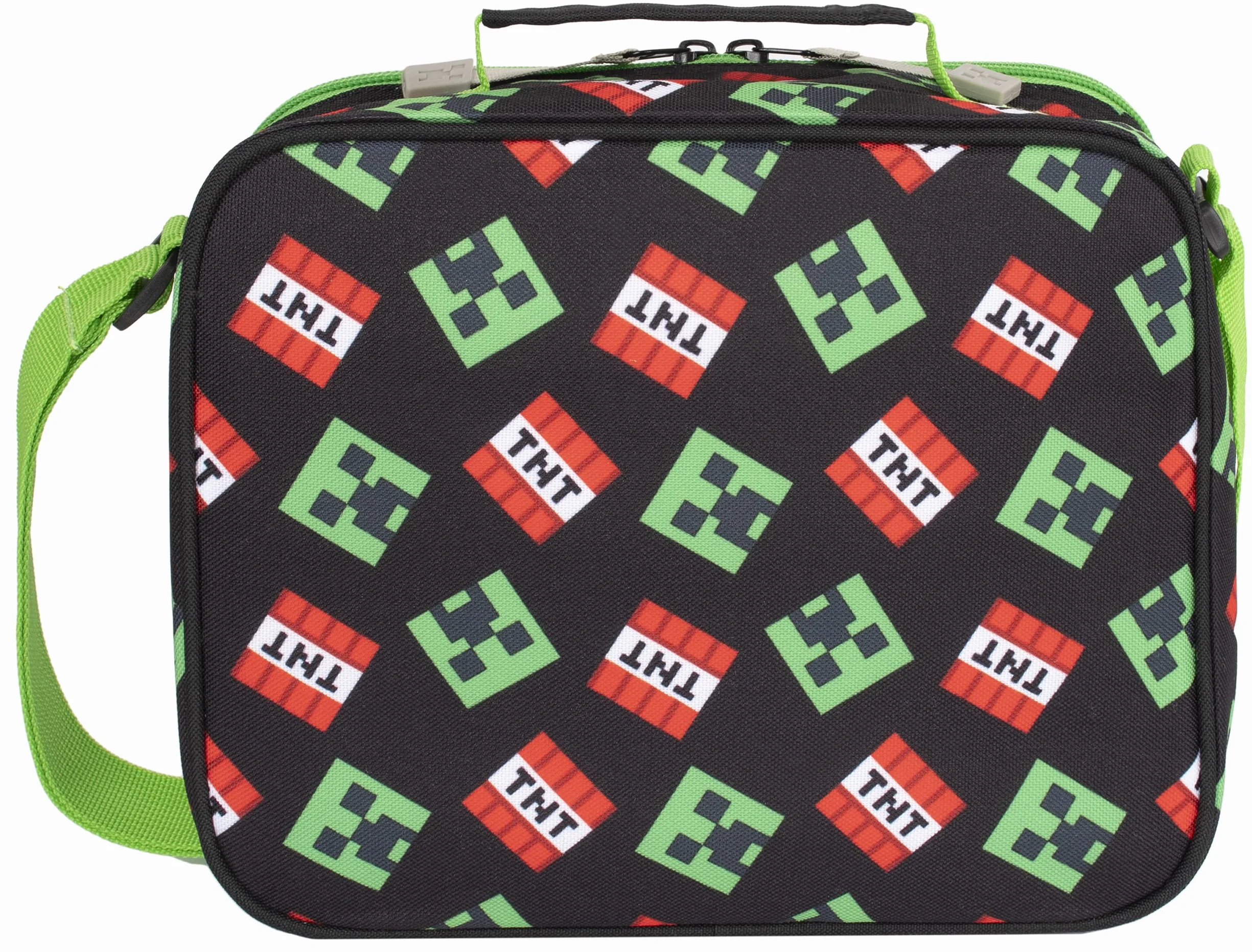 MINECRAFT - Borsa da pranzo personalizzata Scatola da pranzo per bambini - Merce ufficiale Borsa da pranzo isolata personalizzata per i fanatici