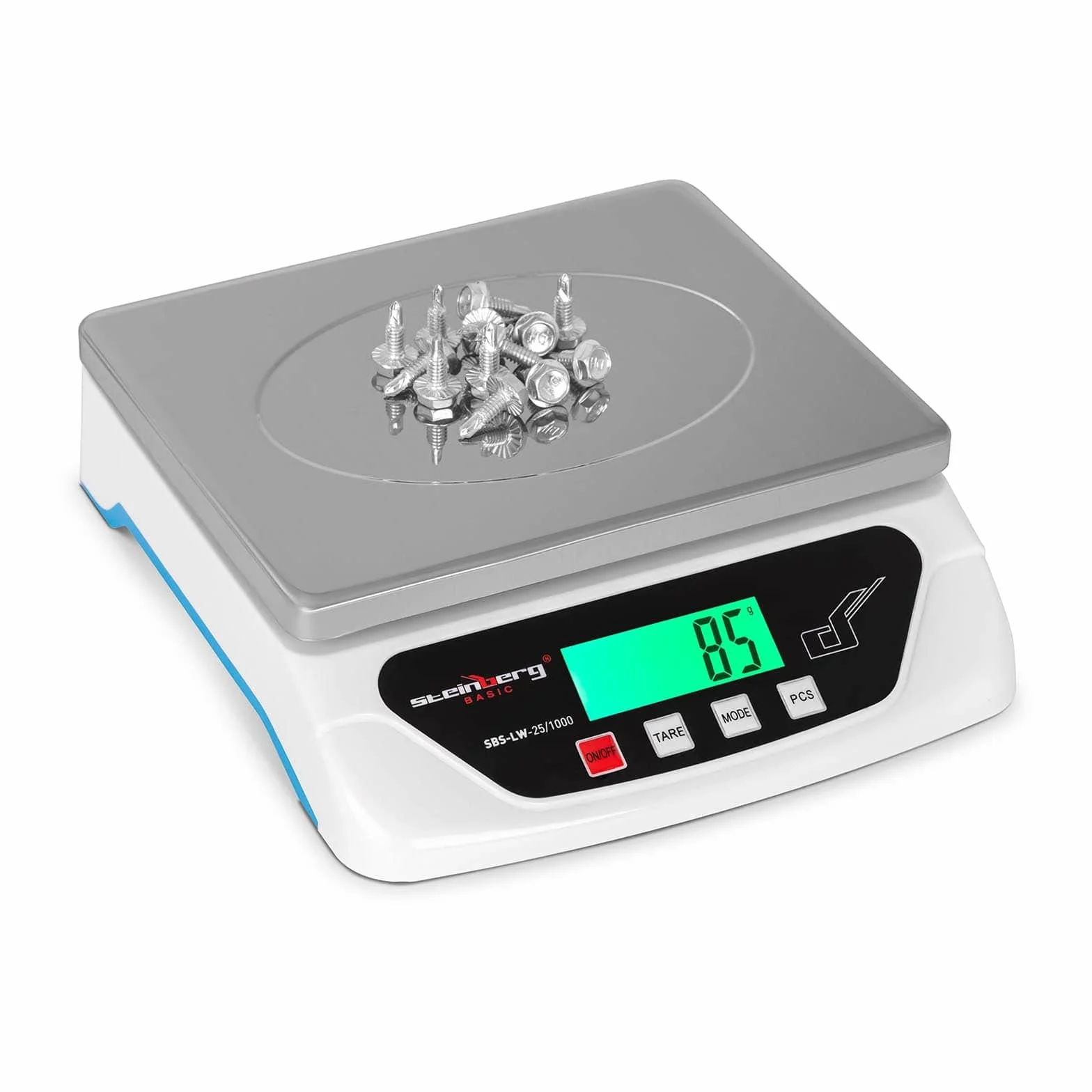 Steinberg Systems Bilancia Elettronica Bilancia Digitale Pesalettere 25 kg / 1 g LCD Piatto di pesata: 21,7 x 17,7 cm SBS-LW-25/1000