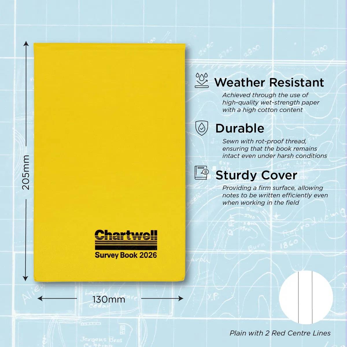 CHARTWELL SURVEY BK 5X8IN FIELD 2026