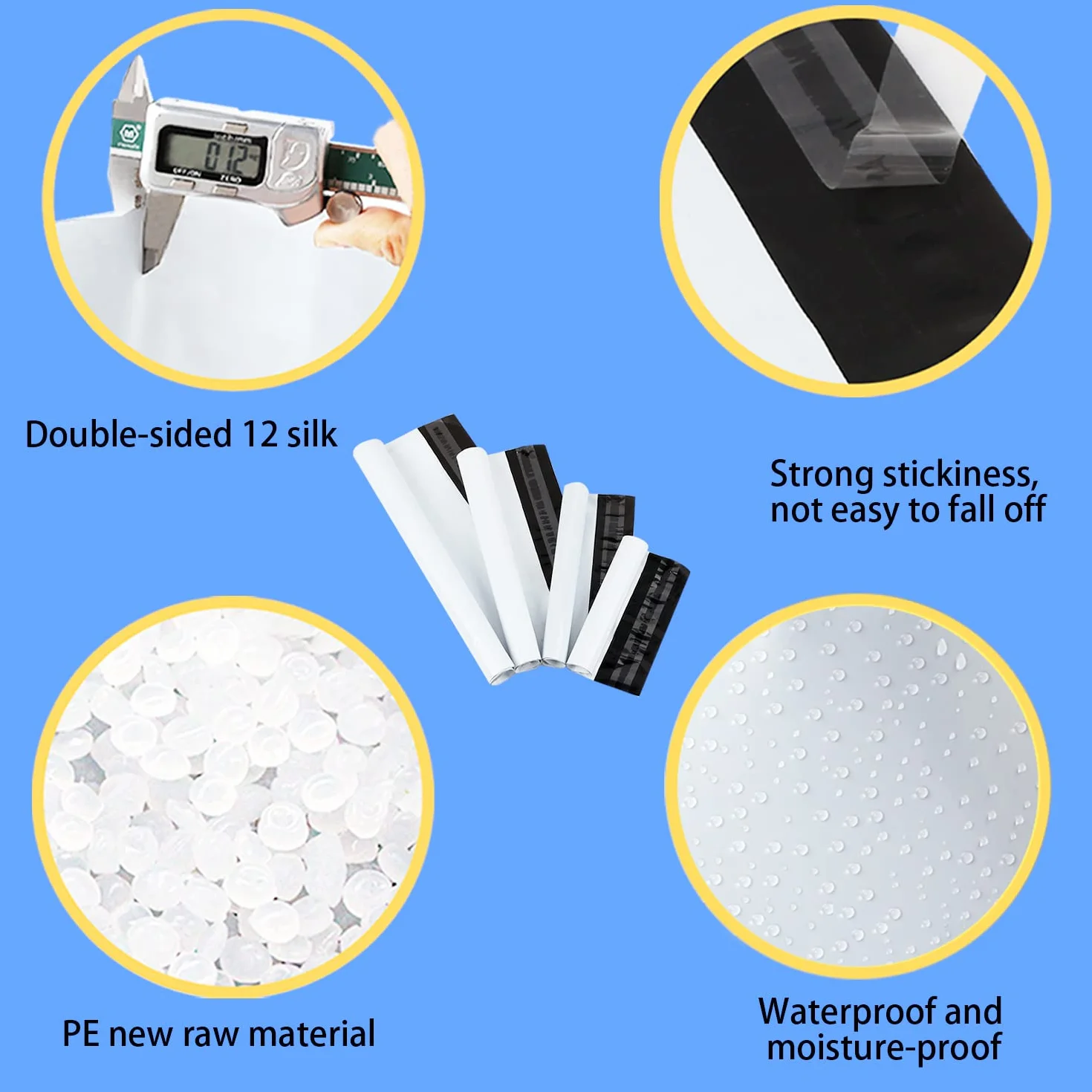 newlng Buste per Spedizioni Grandi 32X45cm 100Pezzi Opaco e Resistente allo Strappo con Strisce Autoadesive Buste Spedizione Vinted Logistica Tessile Borse di Trasporto Bianco