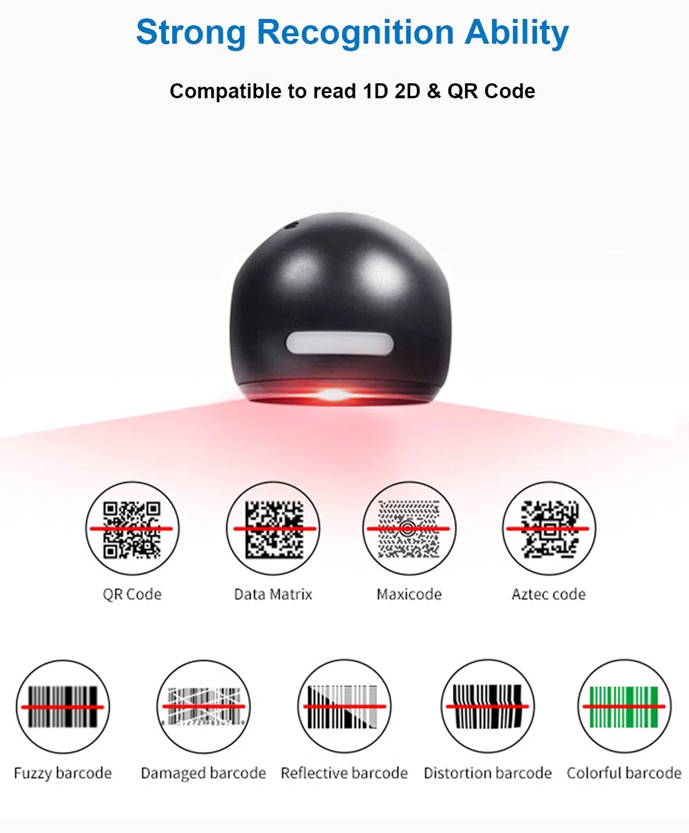 LENVII 1D 2D QR Desktop Lettore di Codici a Barre Omnidirezionale Barcode Scanner vivavoce USB Wired barcode reader Computer Screen Scan per Magazzino Supermercato Negozio Sistema POS Libreria