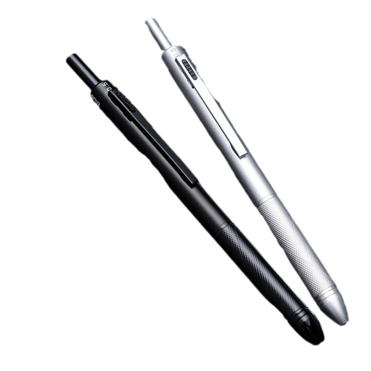 4 in 1 penna del sensore di gravità, strumento di scrittura metallico multifunzionale, 3 colori a sfera & matita meccanica 0,5 mm, ritirabile per ufficio e scuola