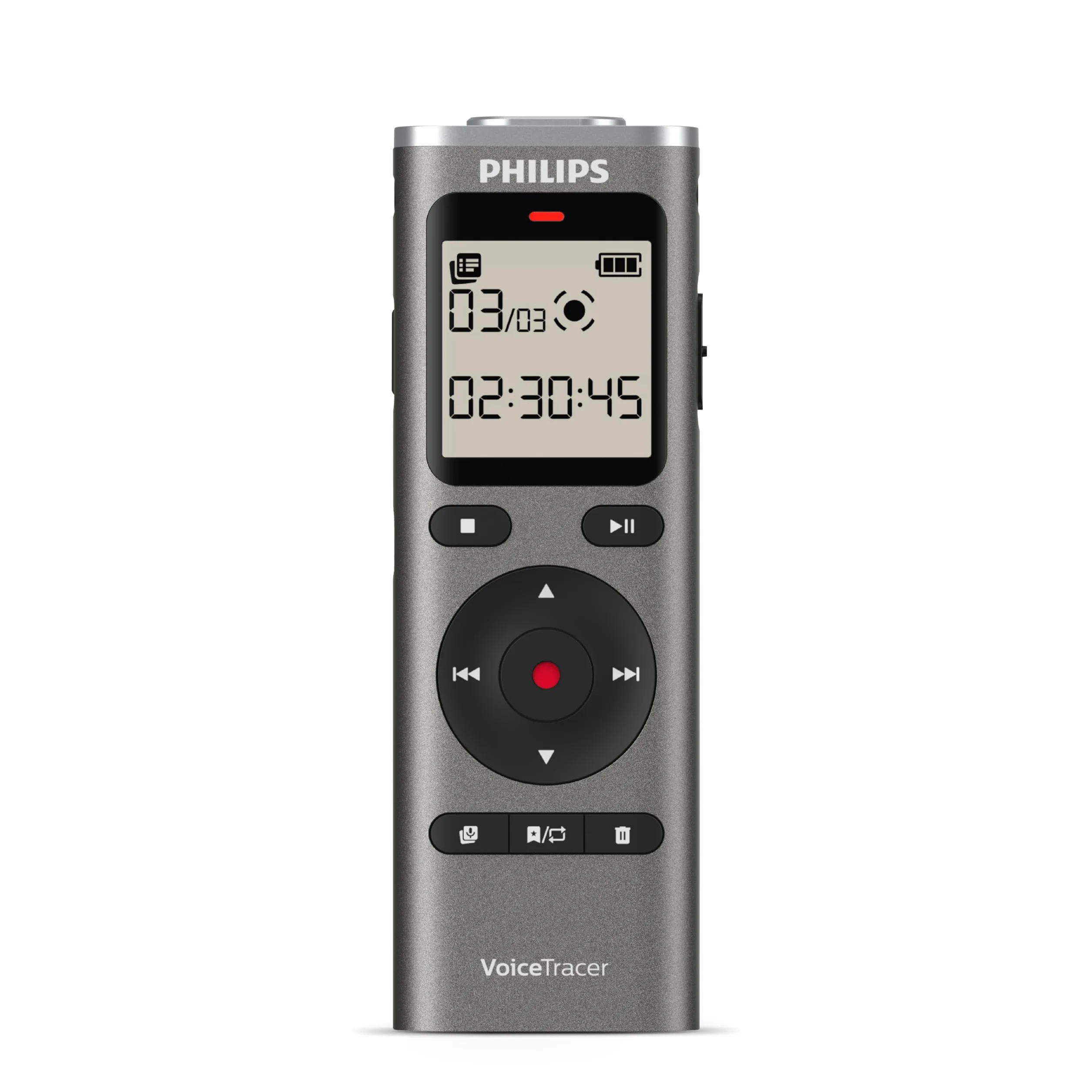 Philips DVT1170 VoiceTracer, Registratore audio, 8GB, slot per scheda micro SD