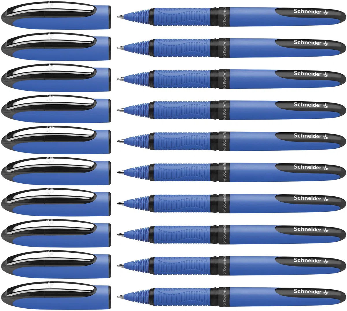 Schneider P183201x10 Penna Roller, 0.5 mm, nero