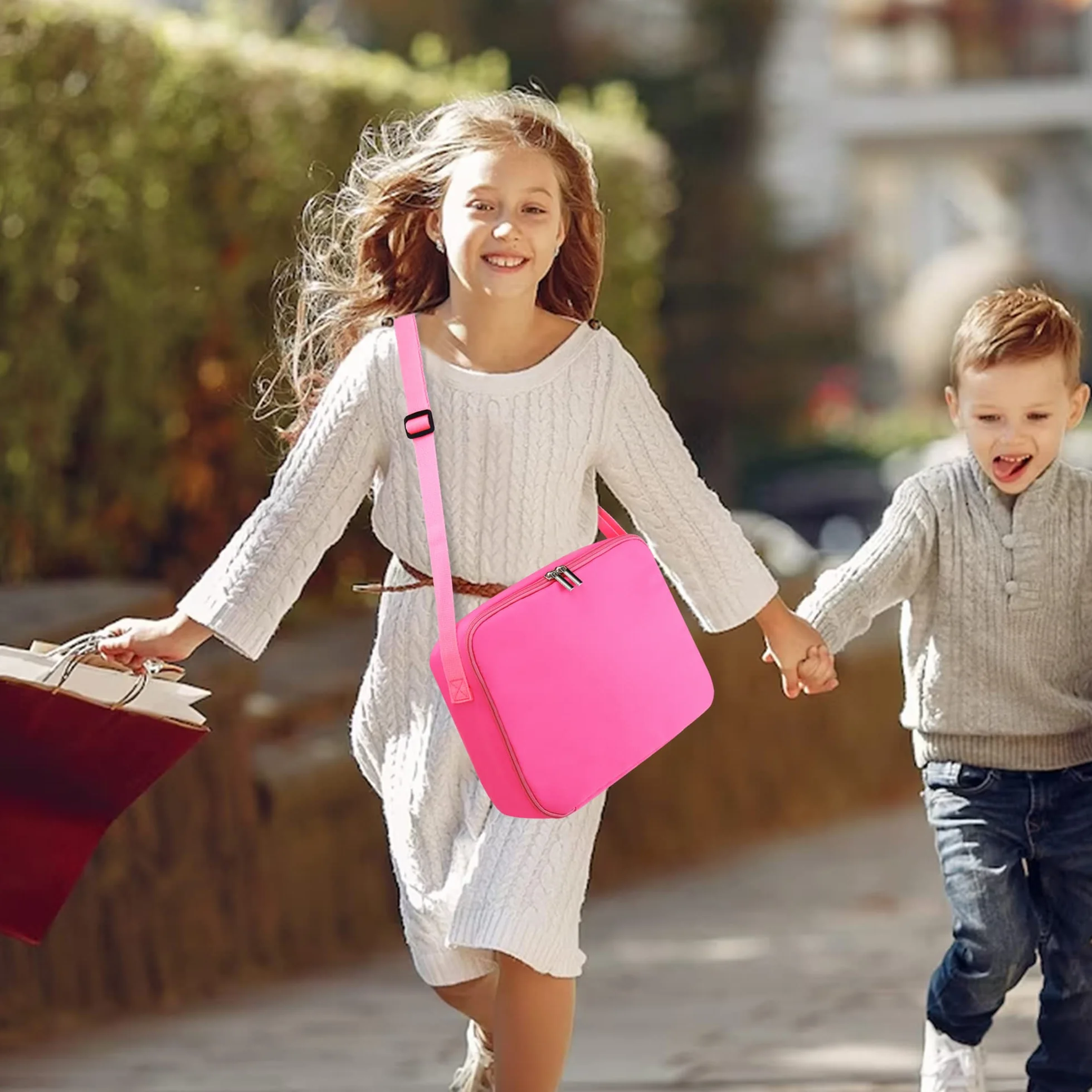 Annmore Borsa Compatibile con Timio Reader e 4 Set da 20 Dischi, Rosa