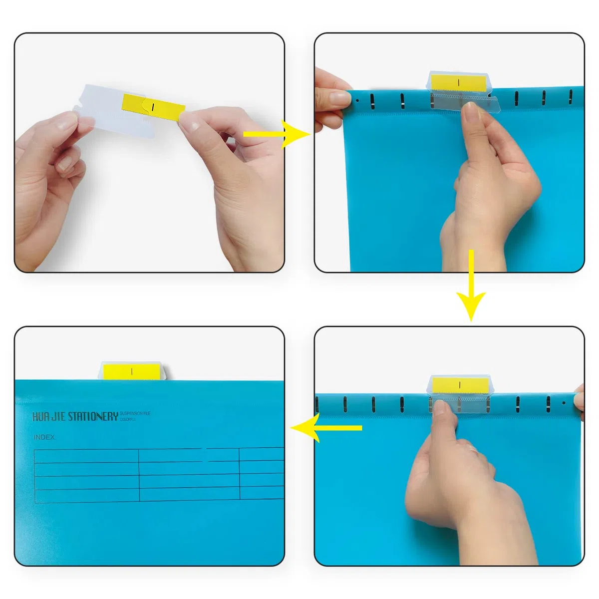 20 pezzi A4 File Sospesi in Formato con Linguette e Inserti per Schede per Ufficio Organizzazione a Casa
