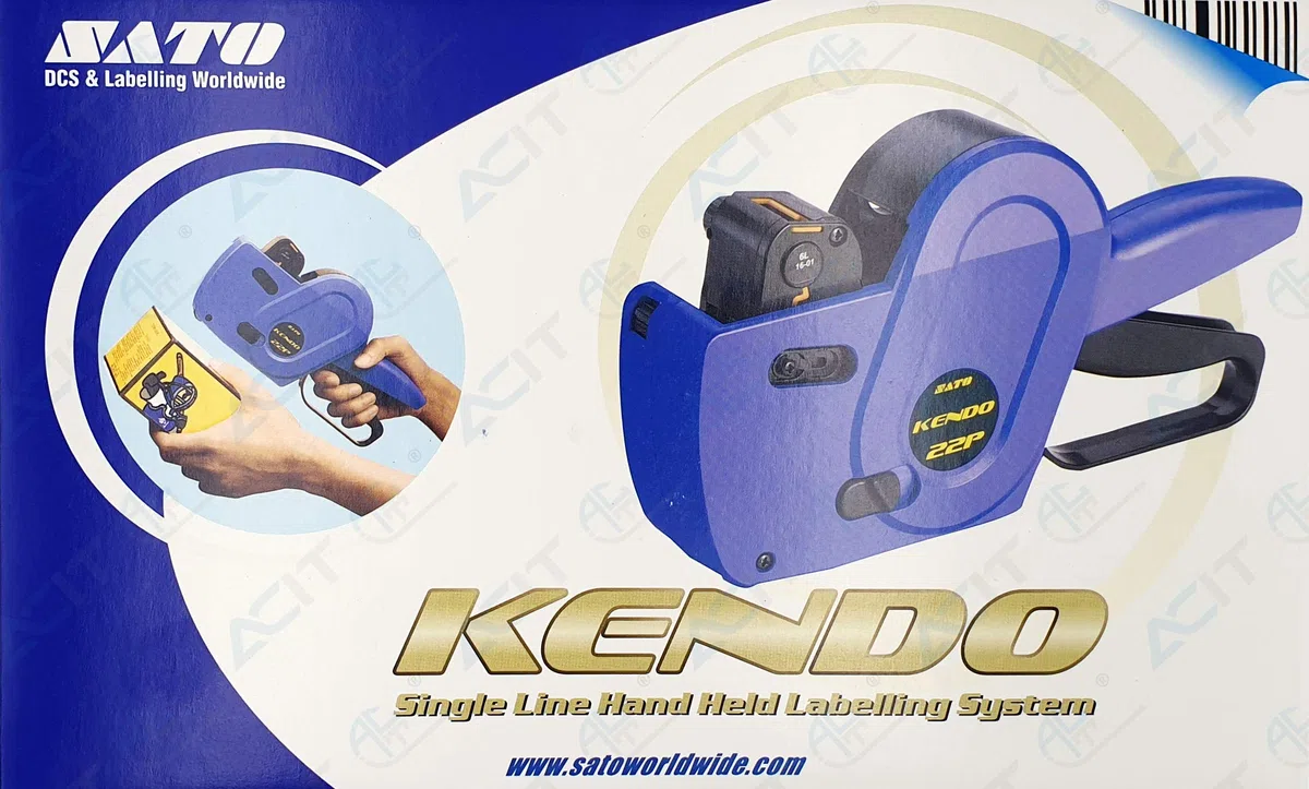 Etichettatrice Sato Kendo 22 + 3 rotoli di etichette. Prezzatrice manuale professionale ideale per negozio. Scrive prezzi date e lotti. (8 caratteri)