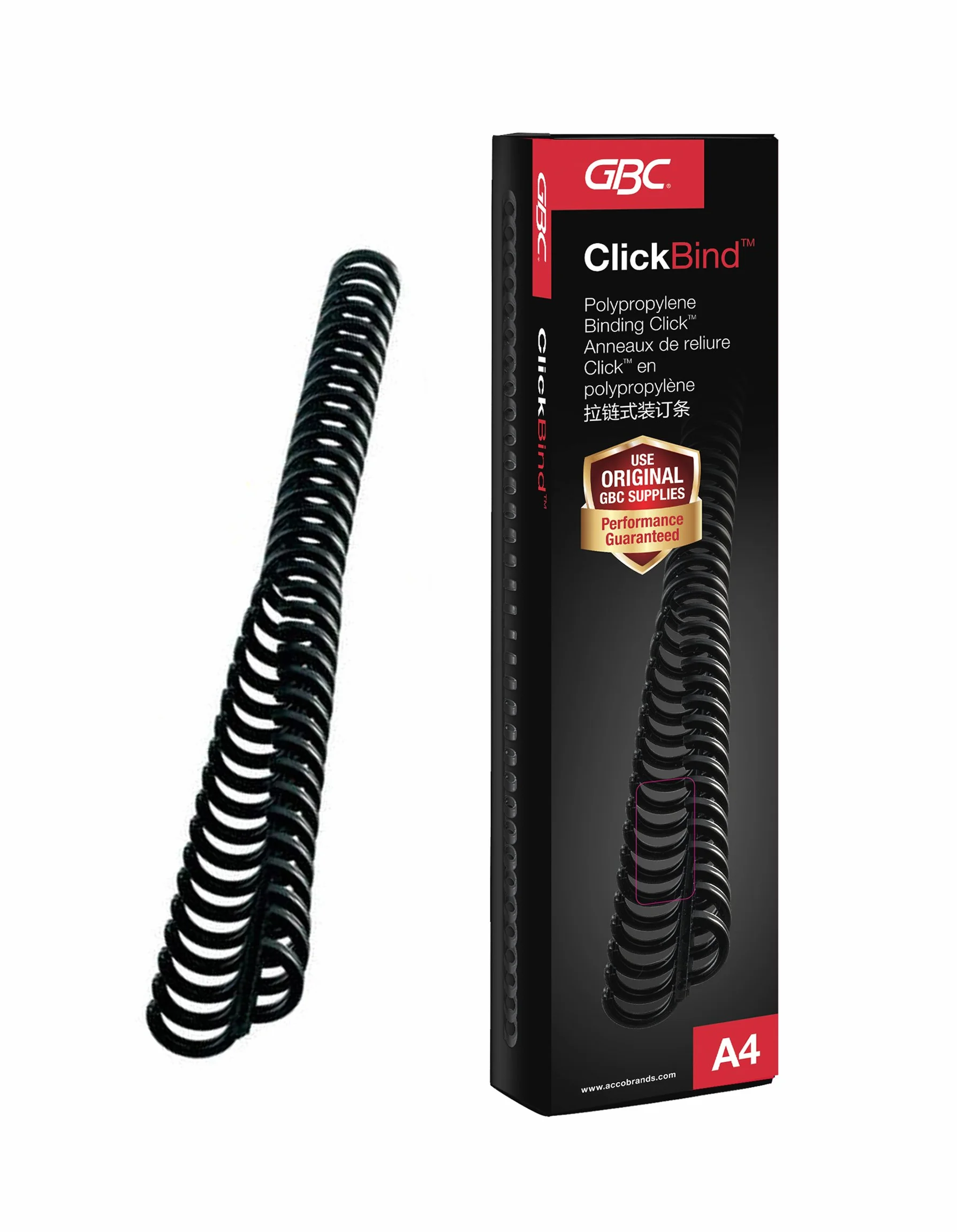 GBC Dorsi Click 8 mm 50pz - Nero - 388019E