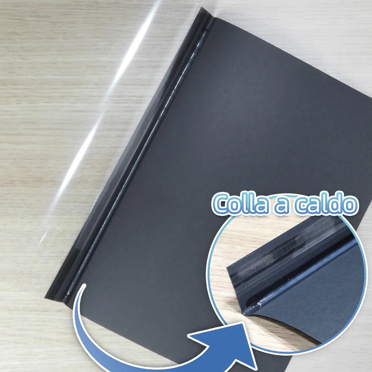 RAYSON Copertine per Rilegatura Termica, 5 colori, capacità 55 fogli, 6 mm, formato A4, Confezione da Pezzi 25
