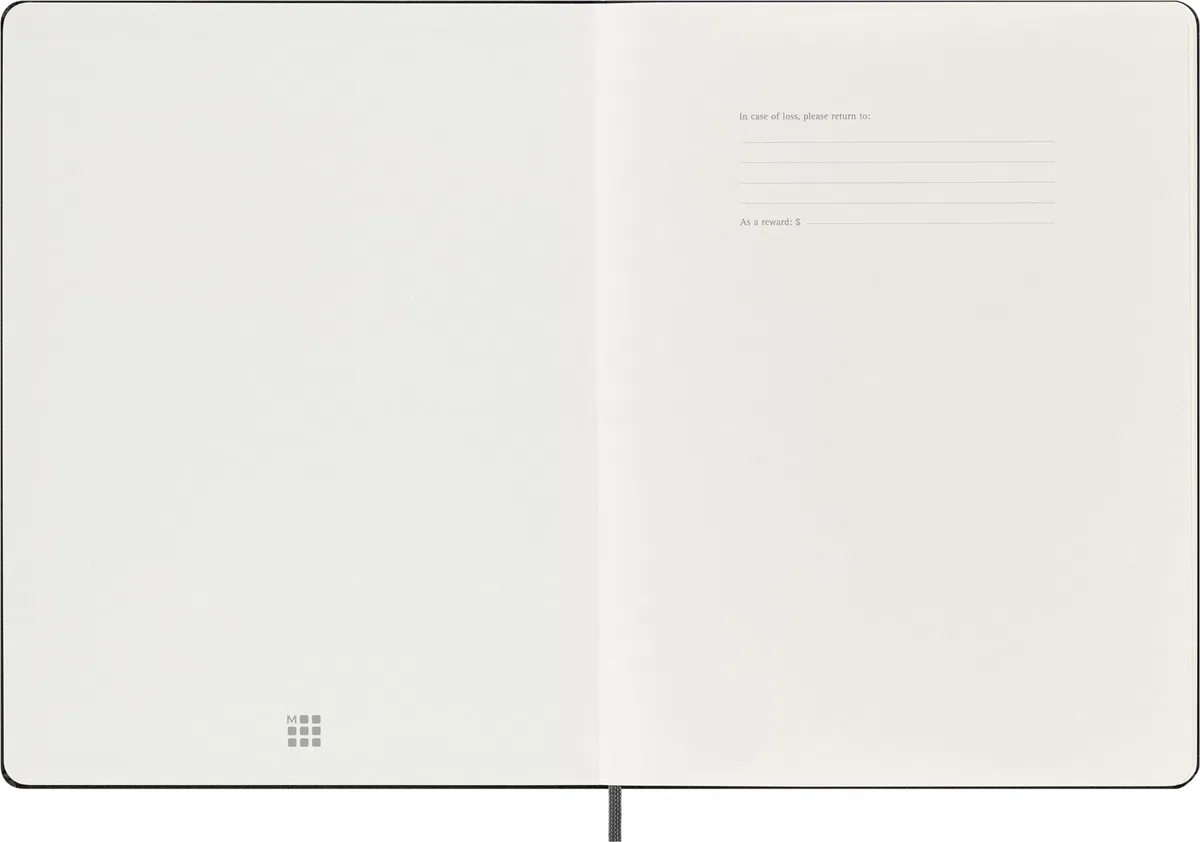 Moleskine Weekly Planner, Agenda Settimanale Smart PRO 12 Mesi 2025, Smart PRO Planner, Chiusura Elastica, Colore Nero, Formato Extra Large 19x25 cm