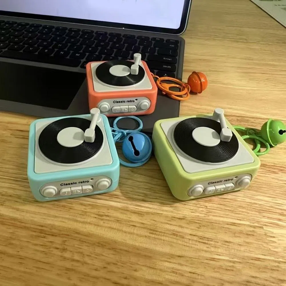Portachiavi con mini registratore vocale per messaggi personalizzati e musica, perfetto per catturare momenti spontanei (A)