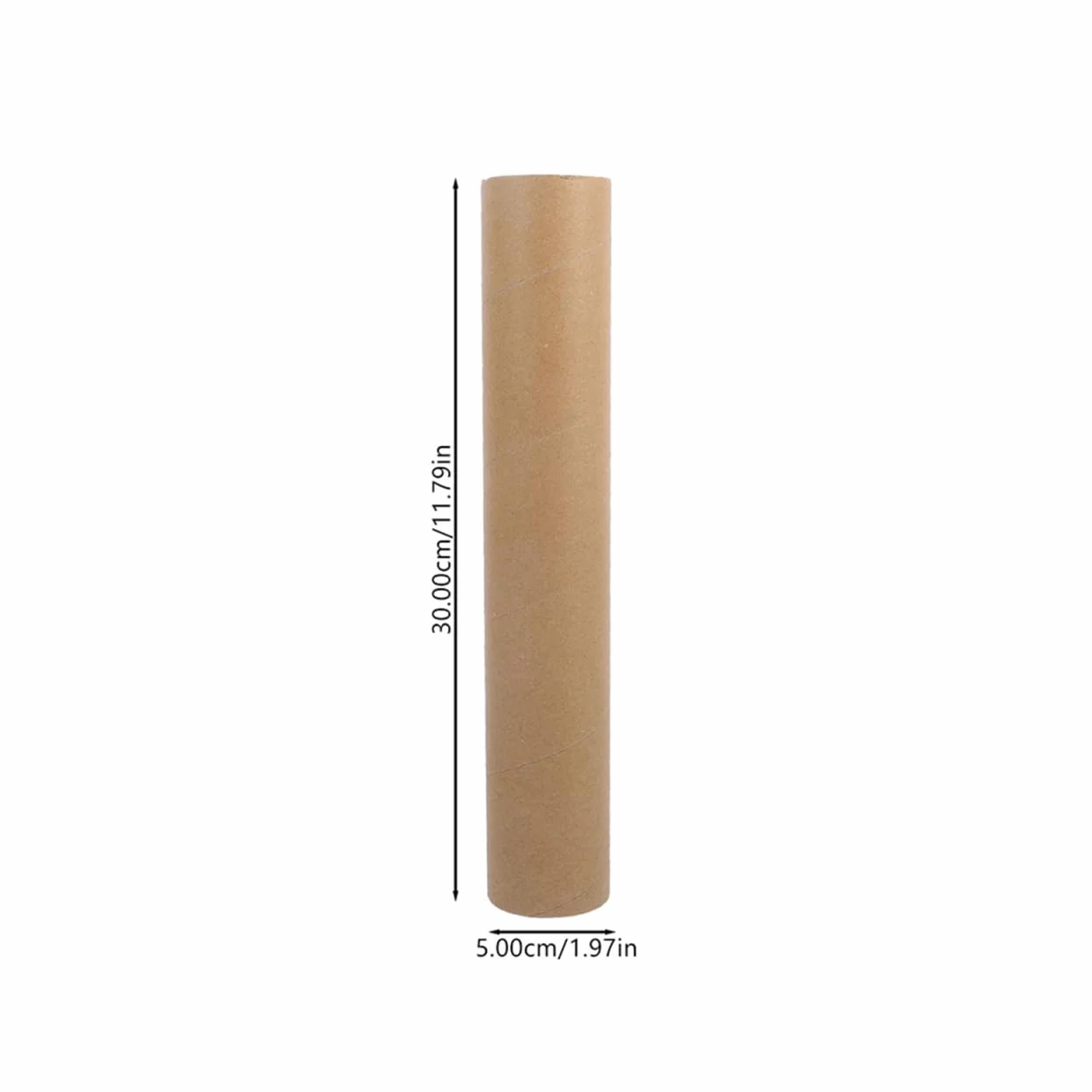 Lurrose 6 tubi di carta marrone per progetti fai da te, di carta per artigianato e attività artistiche, tubi di cartone per scrapbooking e disegni creativi
