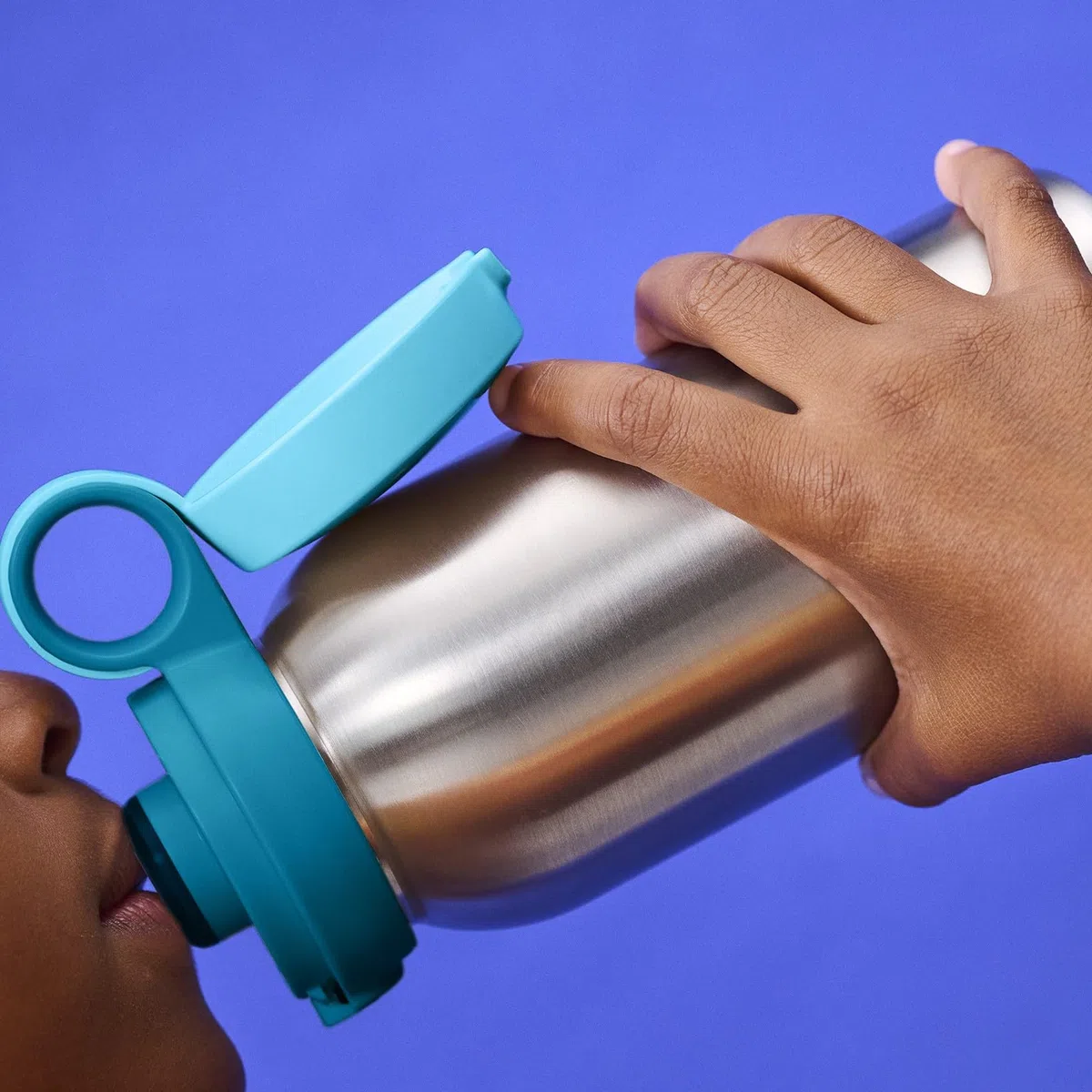 Mepal - Borraccia in Acciaio Inox con Tappo Flip Campus - Il Tappo si Apre con un Solo Clic - Adatta a Bevande Gassate - A Prova di Perdite - Coperchio Igienico - 600 ml - Spiderman